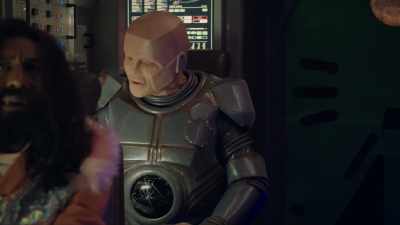 The ship is called the Iron Star - Red Dwarf: The Promised Land