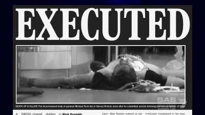 The shooter Michael Pech,
who had killed himself, - The Real Manhunter