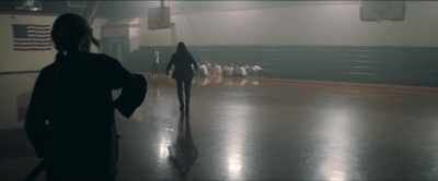 The shooters are going round
to the different rooms - Run Hide Fight