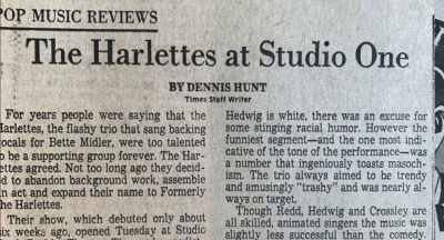 The show that we've been
doing in New York, - Studio One Forever