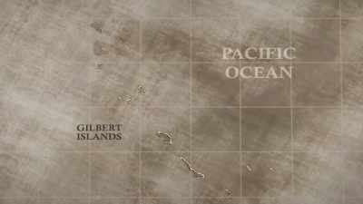 The size of the
fleet dwarfs the target -- - The Pacific War in Color