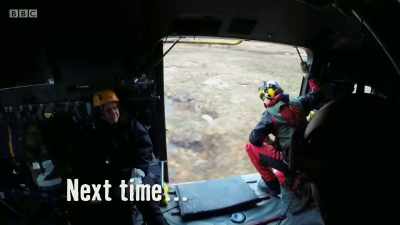The ski patrol gets a helping
hand from the RAF. - The Mountain