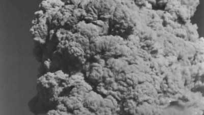 "The smoke from the crater
slowly built up - Write Around the World with Richard E Grant
