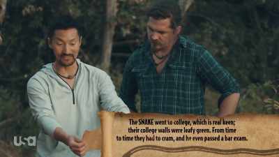 "The Snake went to college, - Snake in the Grass