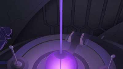 The source of the light that manipulates people. - Doraemon the Movie: Nobita's Sky Utopia