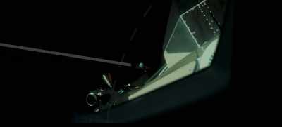 The spacecraft was at a distance - Apollo 11