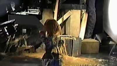 The special effects guys
added smoke to the liquid - Doc of Chucky