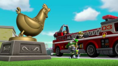 The statue is all cooled down. - PAW Patrol