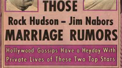 The story
lands on the front page - Rock Hudson: All That Heaven Allowed