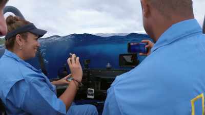 The submarine
dive was definitely a - Protecting Paradise: The Story of Niue