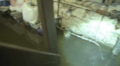 The sump pump should be
pumping the sewage out - Sewer Divers