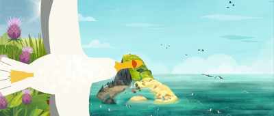 The sun is shining,
the sky is blue - Puffin Rock and the New Friends