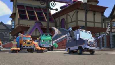 The sun is shining,
there's not a cloud in the sky. - Mighty Monsterwheelies