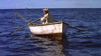 The sun was two hours higher now... - The Old Man and the Sea