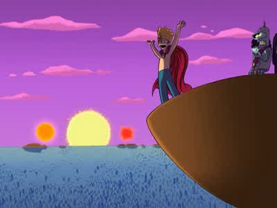 The suns are setting. - Futurama