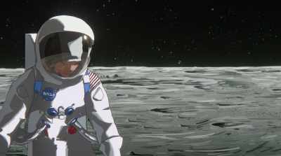 The surface is fine and powdery. - Apollo 10½: A Space Age Childhood