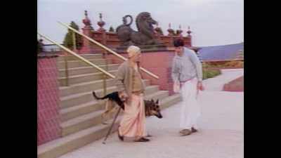 -The Swami bought an attack dog,
a very expensive attack dog. - Krishnas: Gurus. Karma. Murder.