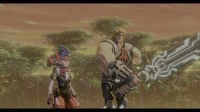 The sword channels the power into your weapons, I guess. - He-Man and the Masters of the Universe
