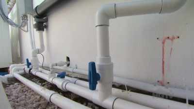 The system he's installed
essentially tests the water - Island of Bryan