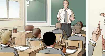 The teacher said,
"Who wants to go?" - The End of the Storm