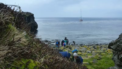 '..the team arrives
and gets straight to work.' - A Year on Planet Earth