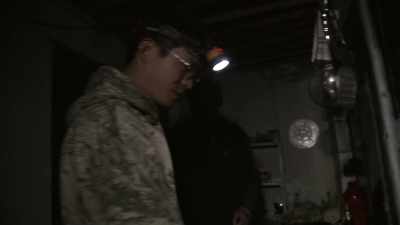 The team get up
in the freezing darkness
before dawn. - Ghost of the Mountains