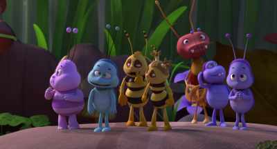 The team with the fewest points
at day's end will be eliminated. - Maya the Bee: The Honey Games