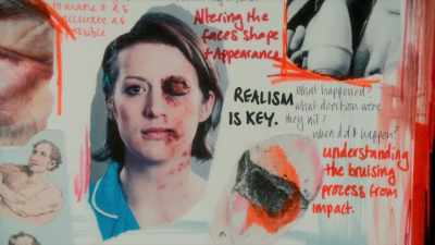 The technical elements
in this look involve prosthetics. - Glow Up: Britain's Next Make-Up Star