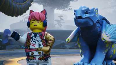 The... The hoop course
doesn't seem, uh, - LEGO Ninjago: Dragons Rising