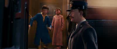 Watch your step, please. - The Polar Express