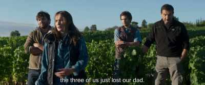 The three of us just lost our dad. - Back to Burgundy
