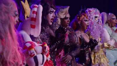 - The Titan who can
get the most apples - The Boulet Brothers' Dragula: Titans