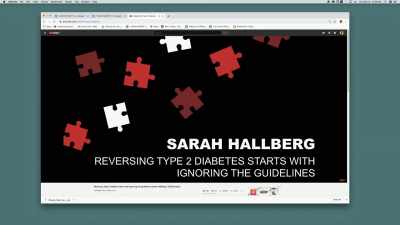 The title, Reversing
Type 2 diabetes starts - Fat Fiction