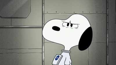 The top half of this lander
has its own rocket, - Snoopy in Space