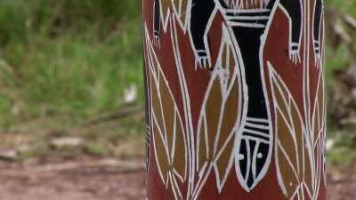The totem pole they been cut 'em - My Name Is Gulpilil