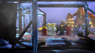 The training equipment, gone. - Ninjago: Masters of Spinjitzu