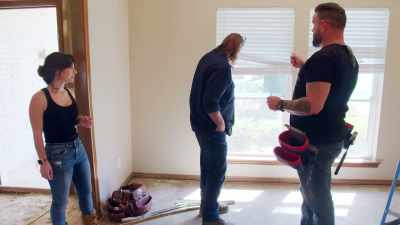 -The trash pile.
-That's all stuff
that we can repurpose. - Renovation Impossible