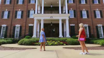 The triangle is
Delta and the Alpha... - Bama Rush