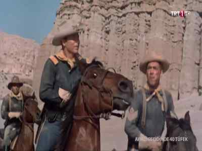 The troopers were on the run. - 40 Guns to Apache Pass