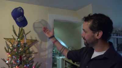 - The Trump-themed tree.
- Trump-themed tree. - The Insurrectionist Next Door