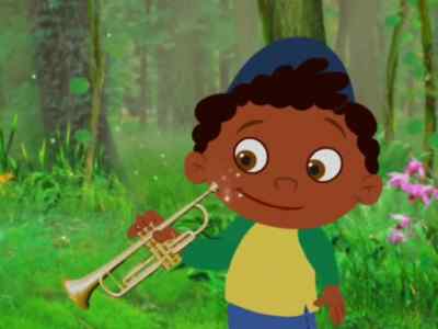         The trumpet
        is doing magic. - Little Einsteins