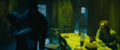 The two young
Cratchits hustled Tiny Tim - A Christmas Carol