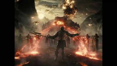 The Unity cleanses
a planet with fire, - Zack Snyder's Justice League