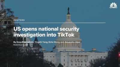 The US Government
reportedly launching - TikTok, Boom.