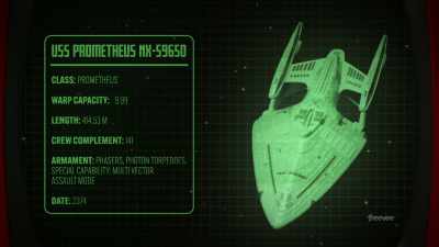 The USS Prometheus - The Center Seat: 55 Years of Star Trek