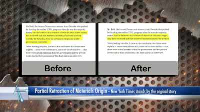 The verbiage was changed slightly, - Accidental Truth: UFO Revelations