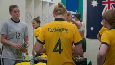 The veteran,
Clare Polkinghorne, - Matildas: The World at Our Feet