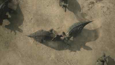The veteran
has a four-ton weight advantage... - Prehistoric Planet