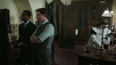  The victim was seen
 leaving the dinner at 8:35, - Sister Boniface Mysteries