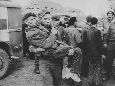 The victims are mainly
Poles and Russians, - Nazi Concentration Camps